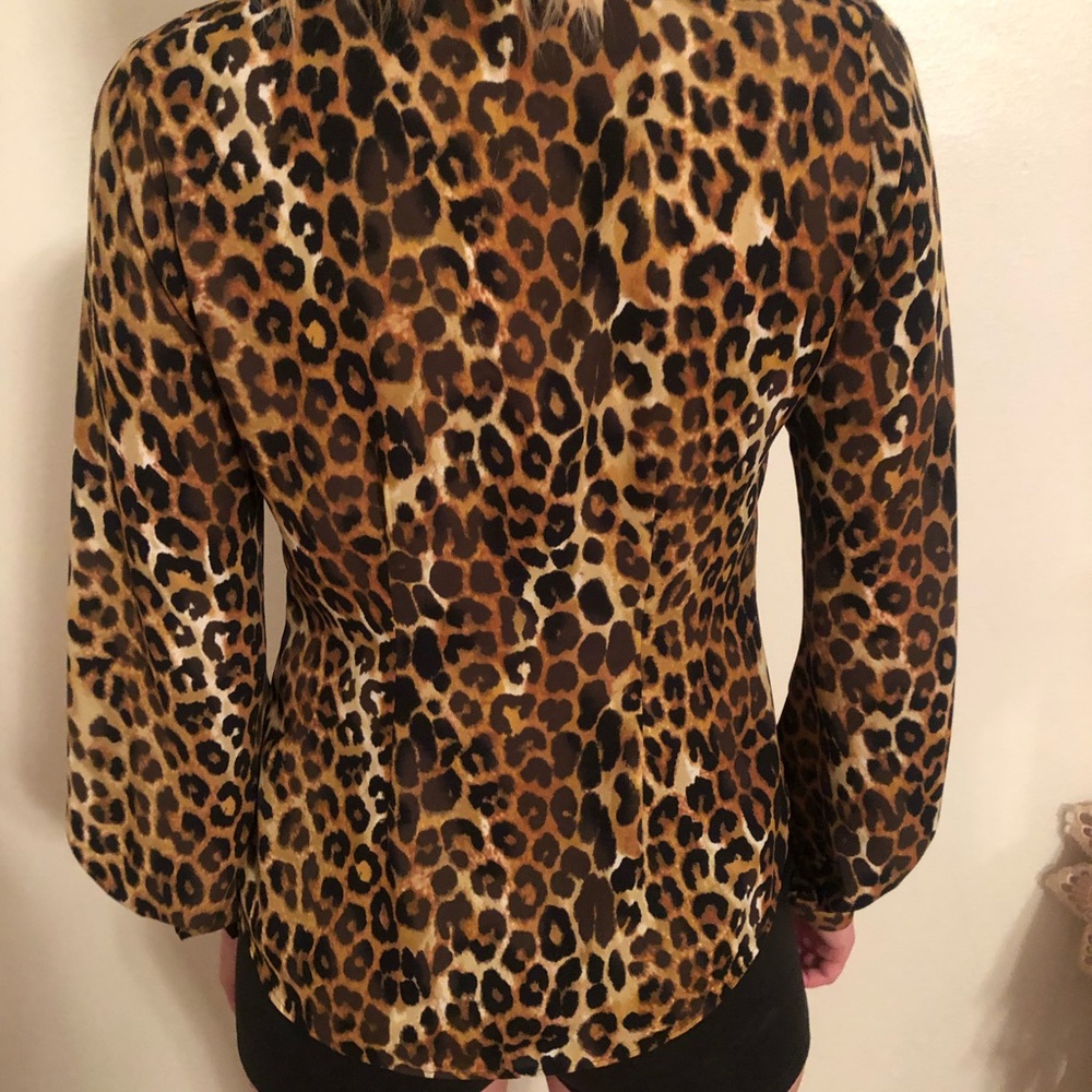 Express Leopard Print Top - image 2
